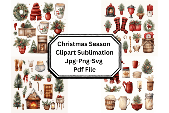 Christmas Season Clipart for Handmade Creations