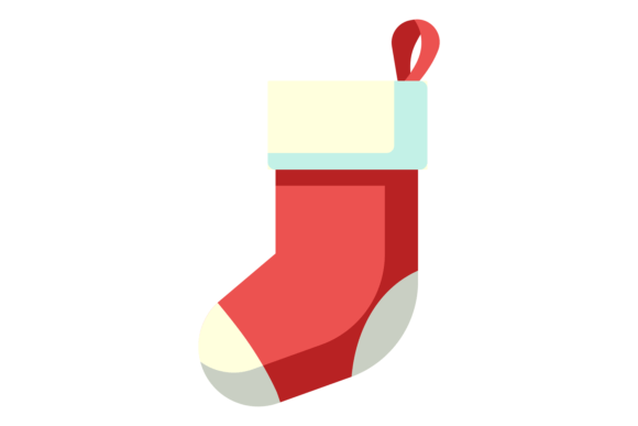 Christmas Sock Color Icon. Traditional G Illustrations