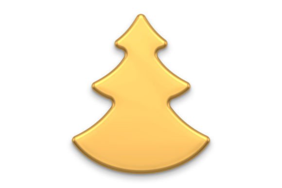 Christmas Tree 3D Illustration for Branding and Packaging