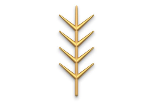 Christmas Tree Twig 3D Illustration for Crafting and Design