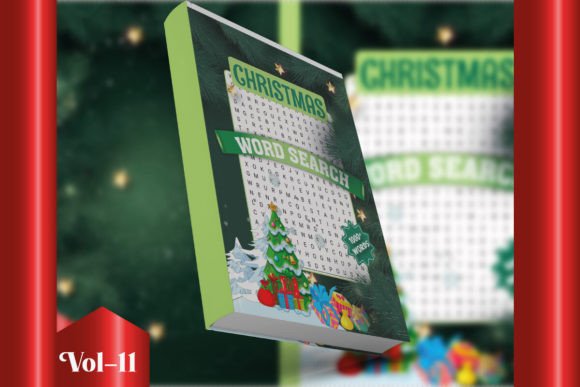 Christmas Word Search for KDP Vol-11 Illustrations Review
