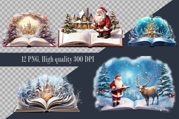 Magical Christmas Book Clipart Review