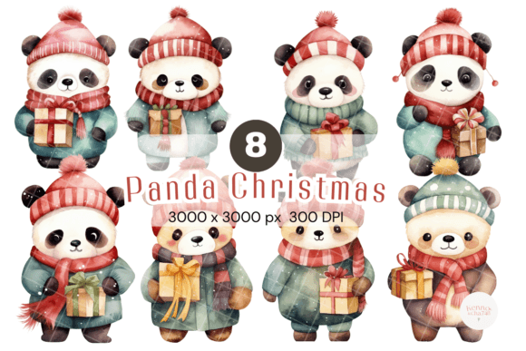 Panda Christmas PNG Illustration Review