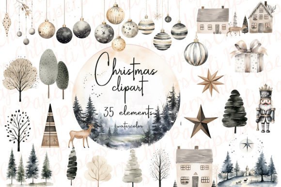 Scandinavian Christmas Clipart Xmas Png Review