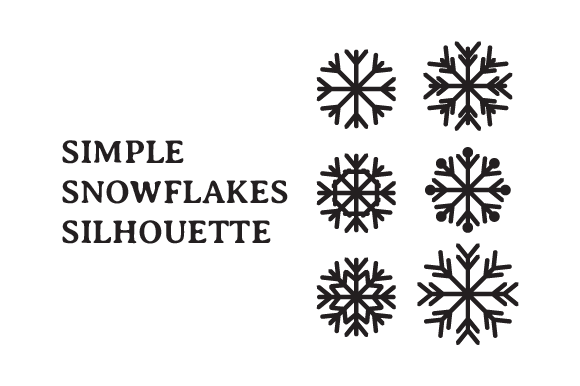 Simple Christmas Snowflakes SVG for Blog and Website Design